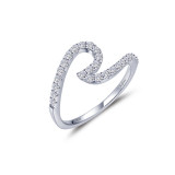 Lafonn Platinum Stylish Wave Wedding Band - R0466CLP06 photo