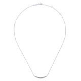 Gabriel & Co. 14k White Gold Lusso Diamond Bar Necklace - NK4879W45JJ photo 2