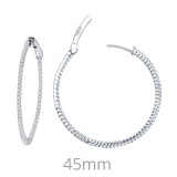 Lafonn 1.84 CTW Hoop Earrings - E3004CLP00 photo