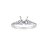 Roman & Jules 14k White Gold Straight Engagement Ring - KR1265W photo