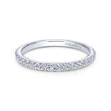 Gabriel & Co. 14k White Gold Contemporary Anniversary Wedding Band - WB7460W44JJ photo