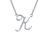 Lafonn Letter K Pendant Necklace - 9N064CLP18 photo