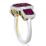 Roman & Jules Two Tone 14k Gold Ruby Ring - 1029-2 photo 3