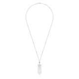 Gabriel & Co. 14k White Gold Art Moderne Diamond Necklace - NK6058W45JJ photo 2