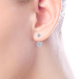 Gabriel & Co. 14k White Gold Lusso Diamond Peek A Boo Earrings - EG12916W45JJ photo 2
