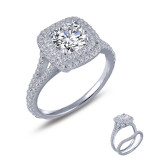 Lafonn Double-Halo Engagement Ring - R0151CLP05 photo