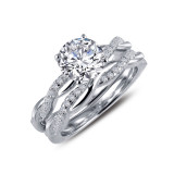 Lafonn Engagement Ring with Wedding Band - R0276CLP05 photo