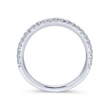 Gabriel & Co. 14k White Gold Contemporary Anniversary Wedding Band - WB7225W44JJ photo 2