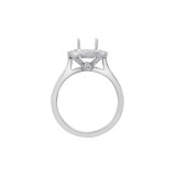 Roman & Jules 14k White Gold Halo Engagement Ring - KR1219W photo 3