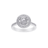 Roman & Jules 14k White Gold Halo Engagement Ring - KR1219W photo