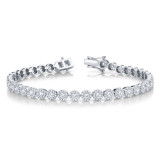 Shy Creation 14k White Gold Diamond Womens Bracelet - SC55002630 photo