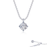 Lafonn Platinum Solitaire Necklace - N0261CLP20 photo