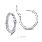 Lafonn 2.16 CTW Hoop Earrings - E3016CLP00 photo