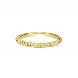 Gabriel & Co. 14k Yellow Gold Twisted Rope Stackable Ring photo