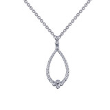 Lafonn Open Teardrop Necklace - N0037CLP18 photo