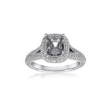 Roman & Jules 14k White Gold Halo Engagement Ring - KR2605W photo