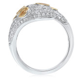 Roman & Jules Two Tone 18k Gold Diamond Ring - 1051-1 photo 2