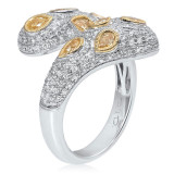 Roman & Jules Two Tone 18k Gold Diamond Ring - 1051-1 photo 3