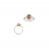 Roman & Jules 18k Two Tone Gold Champagne and White Diamond Ring - KR5084WY-18K photo