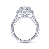 Gabriel & Co. 14k White Gold Contemporary Halo Engagement Ring - ER10252R8W44JJ photo 2