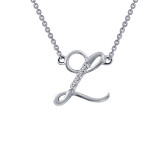 Lafonn Letter L Pendant Necklace - 9N073CLP18 photo