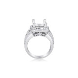 Roman & Jules 14k White Gold Halo Engagement Ring - 1078-1 photo 2