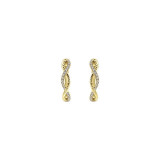 Gabriel & Co. 14k Yellow Gold Hampton Diamond Huggie Earrings - EG13062Y45JJ photo 3