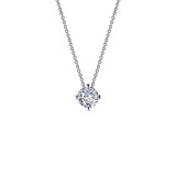 Lafonn 1.3 CTW Solitaire Necklace - N0154CLP20 photo