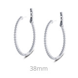 Lafonn 1.23 CTW Hoop Earrings - E0358CLP00 photo