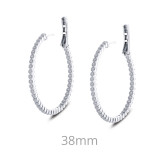 Lafonn 1.23 CTW Hoop Earrings - E0358CLP00 photo