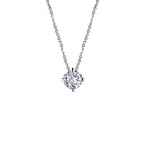 Lafonn 1.25 CTW Solitaire Necklace - N0174CLP20 photo