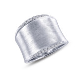 Lafonn Sleek Wide Band Cuff Ring - R0220CLP05 photo