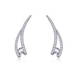 Lafonn Platinum Ear Climber Earrings - E0527CLP00 photo