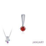 Lafonn January Birthstone Love Pendant - BP004GNP00 photo