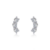 Lafonn 3-Stone Stud Earrings - E0468CLP00 photo