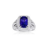 Roman & Jules 14k White Gold Sapphire Ring - 1103-3 photo