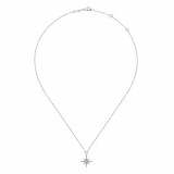 Gabriel & Co. 14k White Gold Kaslique Diamond Necklace - NK4847W45JJ photo 2