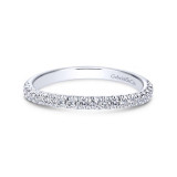 Gabriel & Co. 14k White Gold Contemporary Anniversary Wedding Band - WB8903W44JJ photo