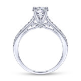 Gabriel & Co. 14k White Gold Contemporary Straight Engagement Ring - ER8060W44JJ photo 2