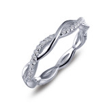 Lafonn 0.52 CTW Twist Wedding Band - R0211CLP05 photo