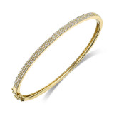 Shy Creation 14k Yellow Gold Bangle Bracelet - SC55002256ZS photo 2