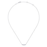 Gabriel & Co. 14k White Gold Lusso Diamond Bar Necklace - NK5989W45JJ photo 2