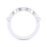 Gabriel & Co. 14K White Gold Victorian Curved Wedding Band - WB14304W44JJ photo 2