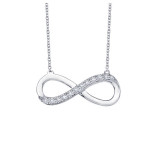 Lafonn 0.24 CTW Infinity Necklace - N2013CLP18 photo