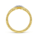 Gabriel & Co. 14k Yellow Gold Hampton Diamond Ring - LR51449Y45JJ photo 2