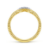 Gabriel & Co. 14k Yellow Gold Hampton Diamond Ring - LR51449Y45JJ photo 2