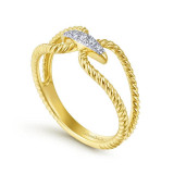 Gabriel & Co. 14k Yellow Gold Hampton Diamond Ring - LR51449Y45JJ photo 3