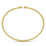 Gabriel & Co. 14k Yellow Gold Bujukan Diamond Bangle Bracelet - BG4257-65Y45JJ photo 3