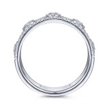 Gabriel & Co. 14k White Gold Lusso Diamond Ring - LR51555W45JJ photo 2
