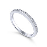 Gabriel & Co. 14k White Gold Contemporary Eternity Wedding Band - WB7473W44JJ photo 3